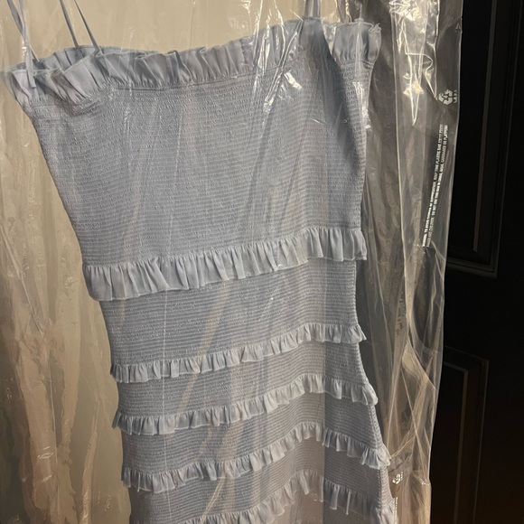 Lily Midi Dress in Cashmere Blue - Picture 6 of 6